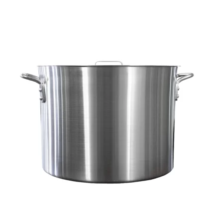 OLLA TRIPLE FUERTE CON TAPA ALUMINIO 120 l PLATEADO 22X20 in/55X50 cm CONCASSÉ