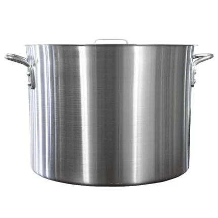 OLLA TRIPLE FUERTE CON TAPA ALUMINIO 200 l PLATEADO 24X28 in/60X70 cm CONCASSÉ